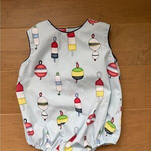 Colorful Buoy Print Baby Romper
